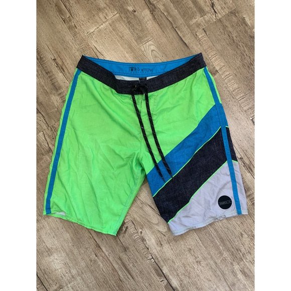 O'Neill Herren Boardshorts 'PM Jordy Freak Out' – Schwarz AOP, Größe 38 – Mit Silikongriff, Stretch-Bund & Hyperdry-Finish